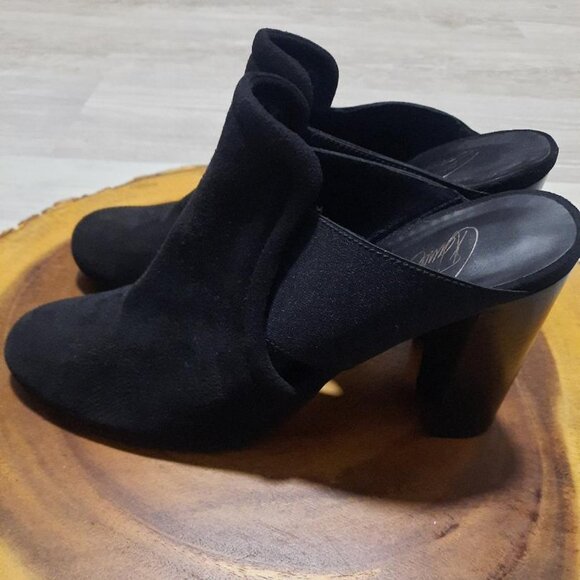 Donald J. Pliner Women's Brianna Suede Mule in Blk Sz 8.5 MSRP $228 - Picture 2 of 7